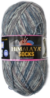 Пряжа Himalaya 1611 Himalaya Socks 170-01 серый, белый