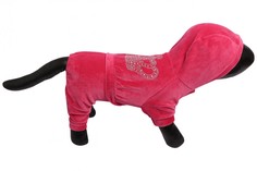 Комбинезон для собак Lion Crown LM918, женский, розовый, S, длина спины 20 см