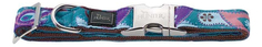 Ошейник HUNTER Paisley ALU-Strong S Нейлон с рисунком индийские огурцы, 30-45см