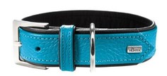 Ошейник для собак HUNTER Capri кожа, синий, обхват шеи 29-35 см
