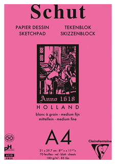 Альбом-склейка Clairefontaine Petit Grain для эскизов и зарисовок А4 70 л 180 г