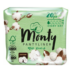 Прокладки женские ежедневные Monty Pantyliner 20 шт