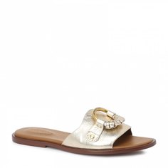 Шлепанцы женские See by Chloe SB33050A золотистые 35 EU