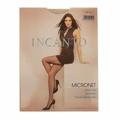 Колготки женские Incanto Micronet Сollant melon, сетка, размер 1/2 бежевые 1 (XS); 2 (S)