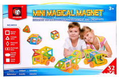 Магнитный конструктор "Мини-магический магнит", 32 детали Xinbida No Brand