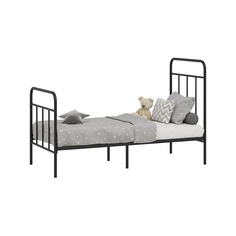 Кроватка детская Polini kids Vintage 200 металлическая, черный матовый