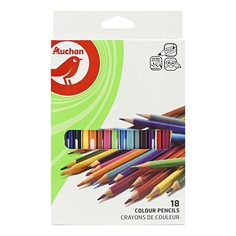 Карандаши цветные АШАН Красная птица 18 цветов