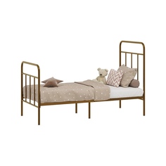 Кроватка детская Polini kids Vintage 200 металлическая, золотистый