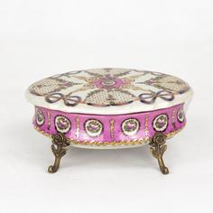 Шкатулка Wah luen handicraft фарфоровая с бронзой 18 х 11 х 7 см