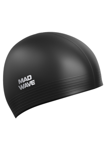 Шапочка для плавания Mad Wave Solid black