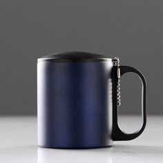 Туристическая кружка Take it easy 180 мл, сохраняет тепло 2 ч, темно-синяя