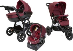 Коляска 3 в 1 Chicco Trio Activ3, Burgundy Powder