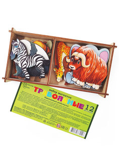 ТД БЭМБИ Набор Травоядные животные на магнитах в коробке 12 дет. 8532