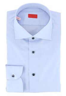Рубашка мужская ISAIA 92463 голубая 40