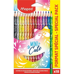 Карандаши цветные Maped Mini Cute 18 цветов трехгранные 1590586