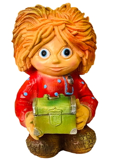 Садовая фигурка Наш Дом 200208 Домовой с сундуком 39 см