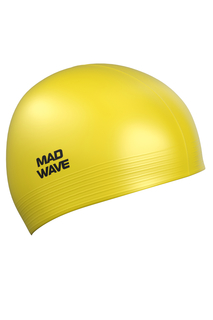Шапочка для плавания Mad Wave Solid yellow