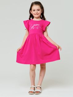 Платье для девочек Веселый малыш 382/17 цв. розовый р. 110