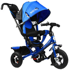 Велосипед трёхколёсный Micio Classic Air 2019, надувные колёса 10"/8, цвет синий Micio