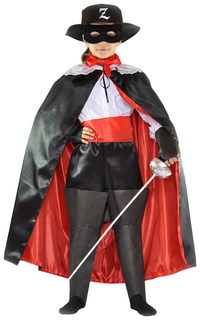 Карнавальный костюм для мальчиков р 110 Карнавалия Зорро черный