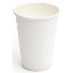 Стакан Комус одноразовый бумажный однослойный белый, 200/250 мл, 50 шт./уп.