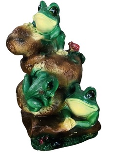 Садовая фигурка Наш Дом Лягушата на камнях H-34 200676