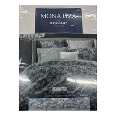 Комплект постельного белья Mona Liza Frosty евро сатин серый
