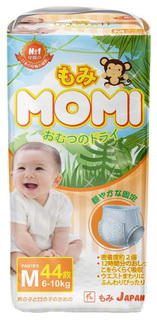 Подгузники-трусики детские MOMI размер M, 6-10 кг, 44 шт