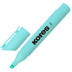 Текстовыделитель Kores High Liner Plus Pastel бирюзовый (толщина линии 0.5-5 мм), 1536767 Korres