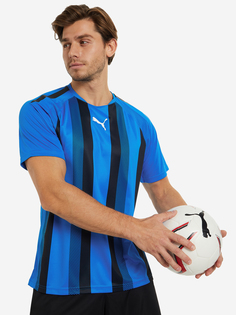Футболка мужская PUMA teamLIGA Striped Jersey, Синий, размер 46-48