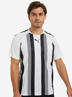 Футболка мужская PUMA teamLIGA Striped Jersey, Белый, размер 50-52