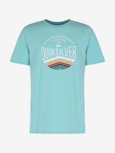 Футболка мужская Quiksilver Sunset Logo Flaxton, Голубой, размер 46