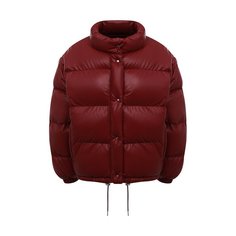 Кожаный пуховик Prada
