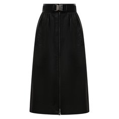 Кожаная юбка Prada