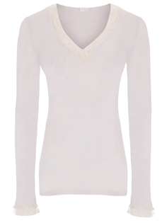 Лонгслив с кружевом Zimmerli
