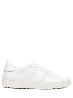 Кроссовки кожаные Rockstud Valentino Garavani