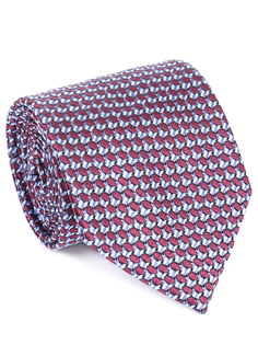 Галстук шелковый с принтом Ermenegildo Zegna
