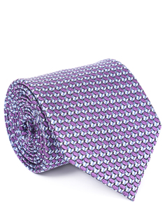 Галстук шелковый с принтом Ermenegildo Zegna