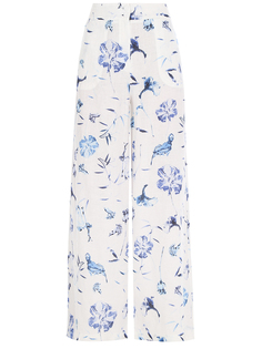 Брюки льняные с принтом 120% Lino