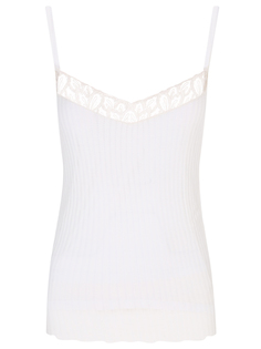 Майка хлопковая с кружевом Zimmerli