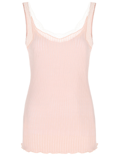 Майка хлопковая с кружевом Zimmerli