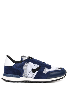 Кроссовки комбинированные Rockrunner Valentino Garavani
