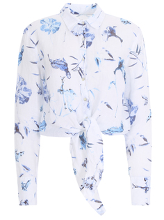 Рубашка льняная с принтом 120% Lino