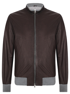 Бомбер кожаный Barba