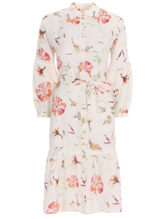 Платье льняное с принтом 120% Lino