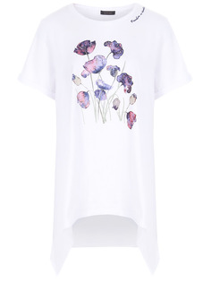 Футболка хлопковая с принтом Elena Miro