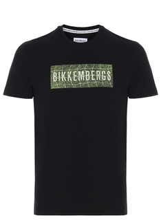 Футболка хлопковая с принтом Dirk Bikkembergs