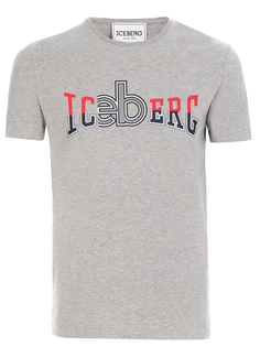 Футболка хлопковая с принтом Iceberg