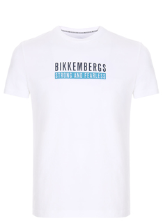 Футболка хлопковая с принтом Dirk Bikkembergs
