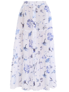 Юбка льняная с принтом 120% Lino